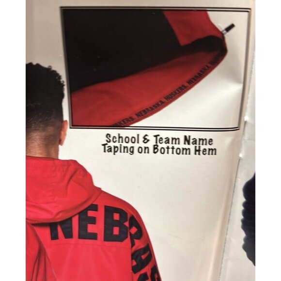 NC State Wolfpack Colosseum Long Sleeve Quarter Zip Light Jacket Mens L New - Picture 6 of 9